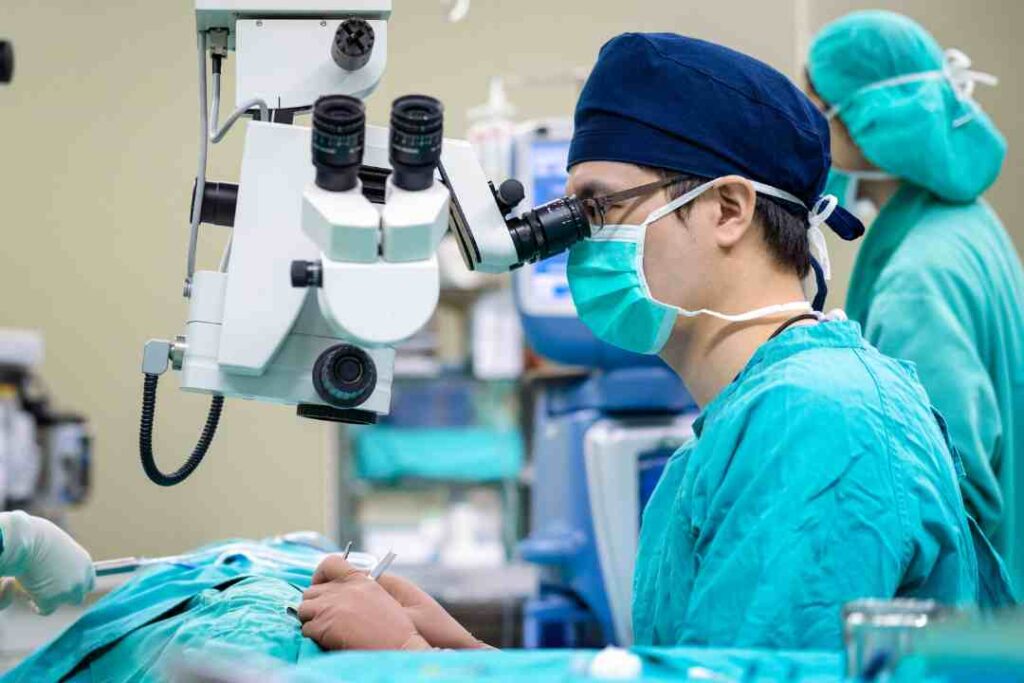 doctor-doing-eye-surgery-of-patient-in-hospital